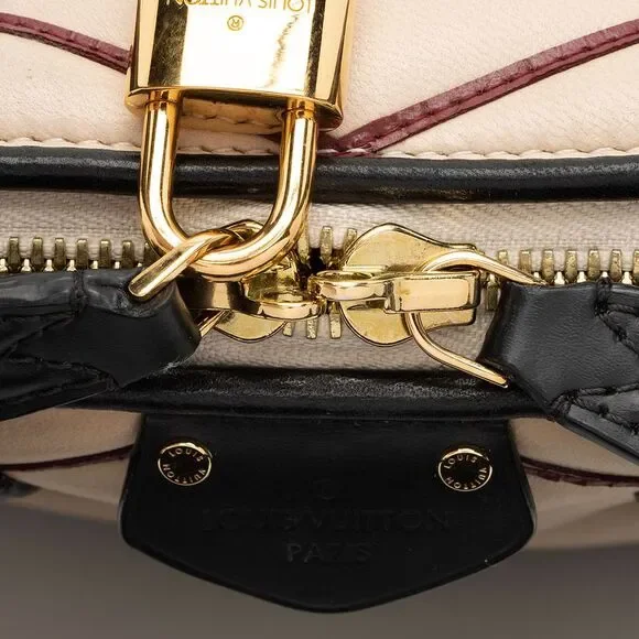 Louis Vuitton Lambskin Malletage Alma BB Satchel - Picture 9 of 16